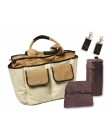 Wickeltaschenset "Lourdes" Canvas Leder