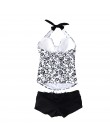 Tankini "Black&White" in Schwarz-weiß gemustert