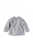 Baby Strickjacke JUPITER aus 100% Kaschmir silbergrau