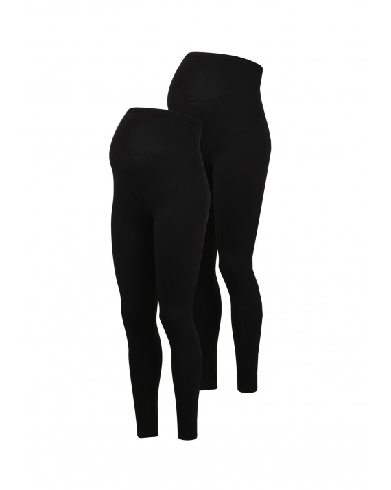 Julia Umstandsleggings Doppelpack schwarz